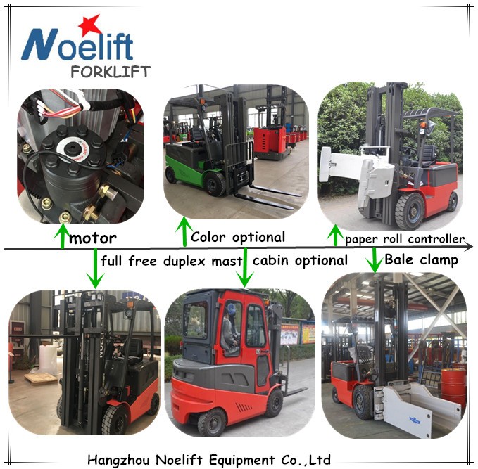 Four Wheel Loading And Unloading Machine Mounted Forklift Electric Telehandler