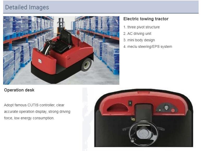 Electric towing tractor