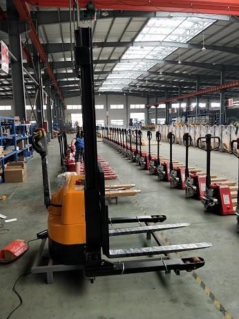 3000lbs 3meter Electric Pallet Stacker With Straddle Legs And Adjustable Forks suppliers