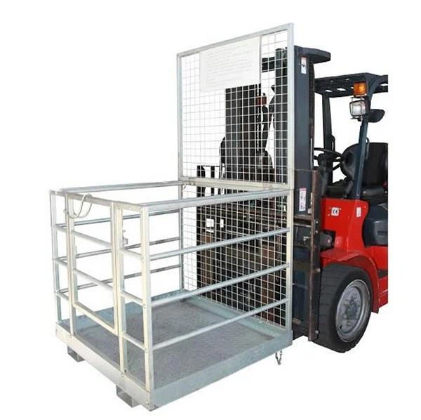 Diesel Forklift With Lift Platform Cage