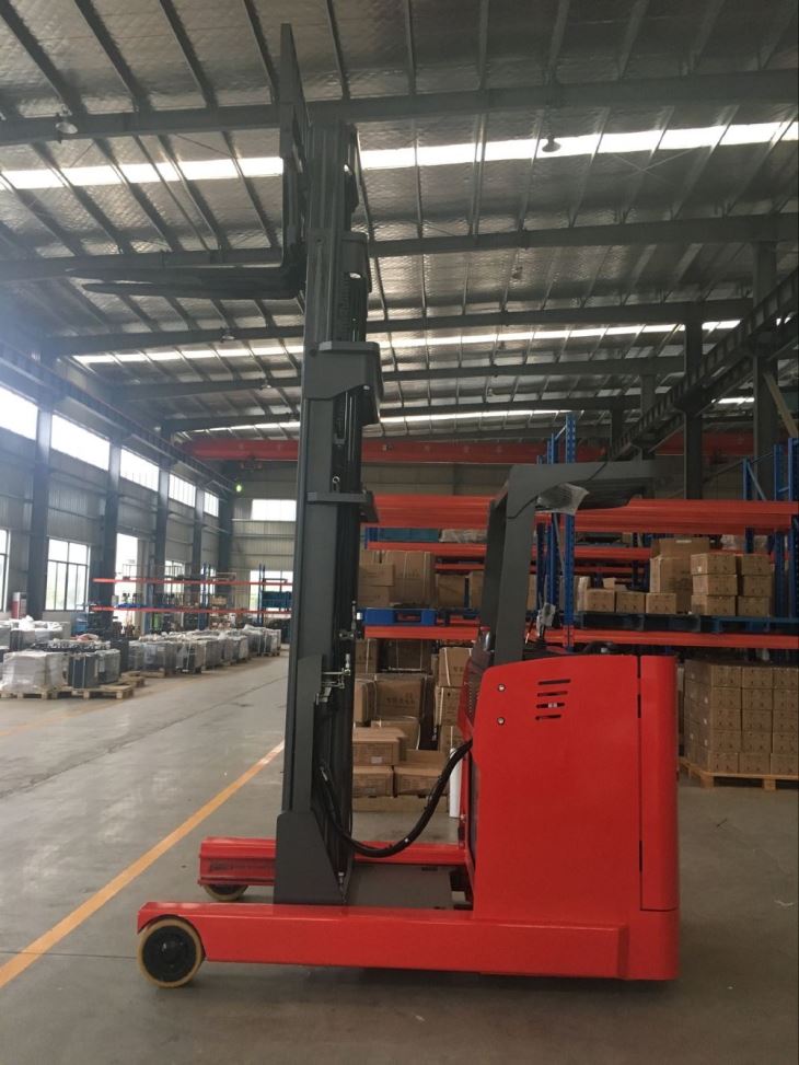 Double Scissor Forks Electric Reach Truck Forkli suppliers