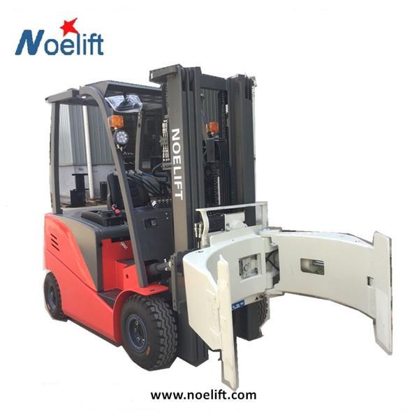ELECTRIC FORKLIFT with PAPER ROLL CLAMP