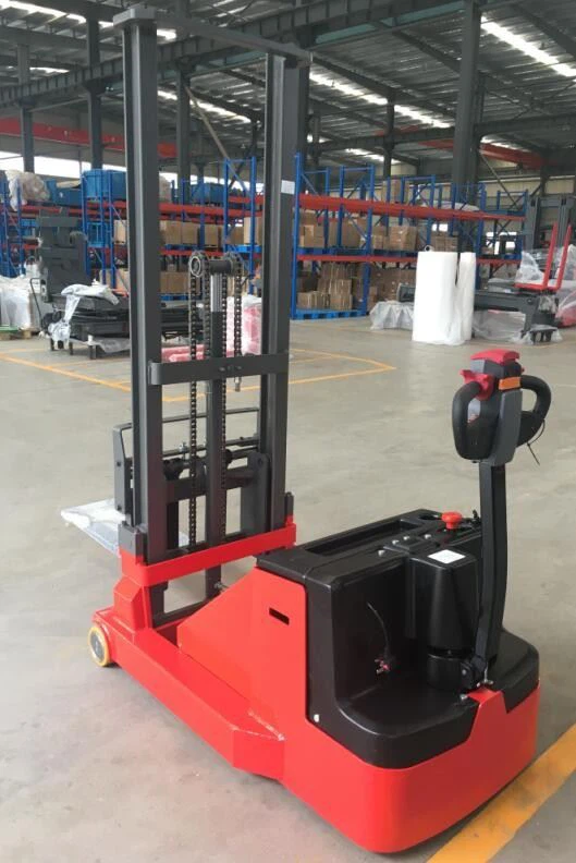 Customized Full Electric Economic Pallet Lift Stacker Can Be Used For Single Or Double Side Pallet