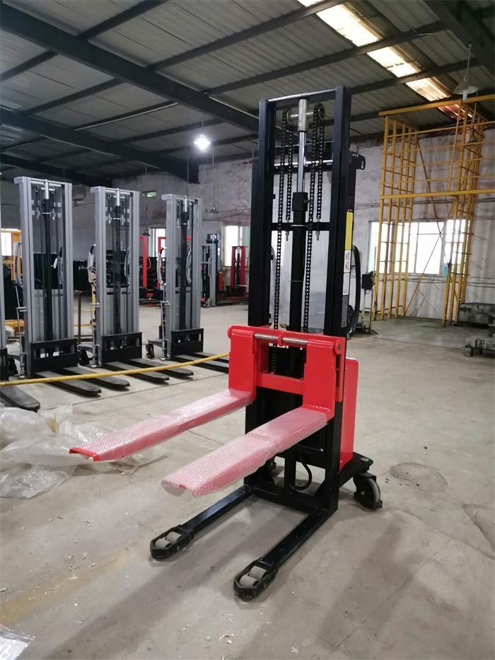 Lifter Straddle Leg Semi Electric Pallet Stackers