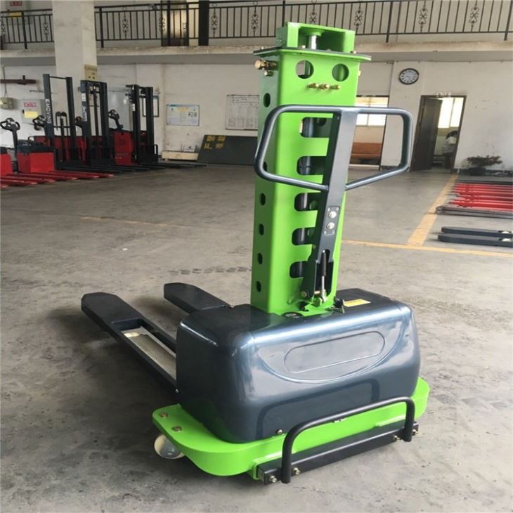 Light Duty Mini 500kg Self Loading Work Stacker factory