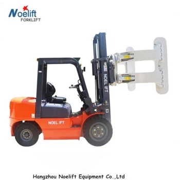 Forklift With Paper Roll Clamp