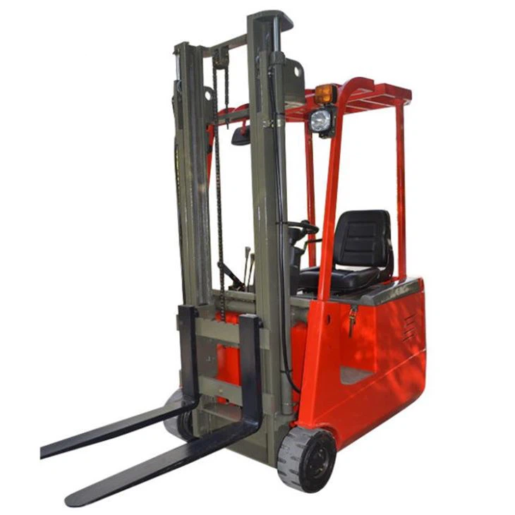 Three Wheel Electric Forklift Height 6M With Triple Mast