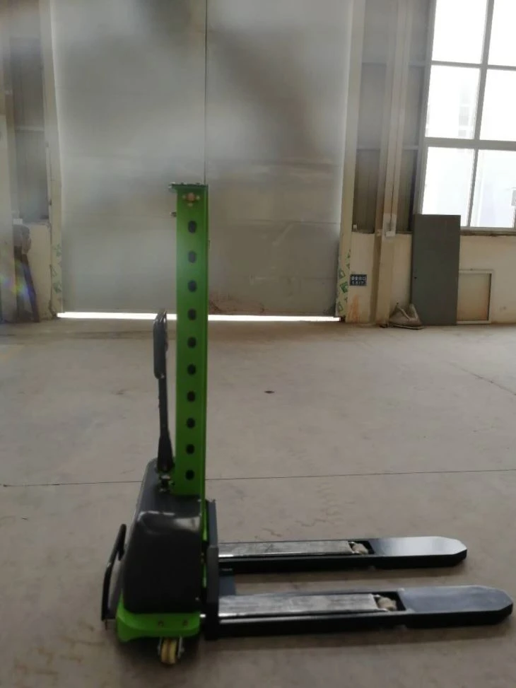 Warehouse Loading Mini Lift Electric Self Loading Stacker Forklift