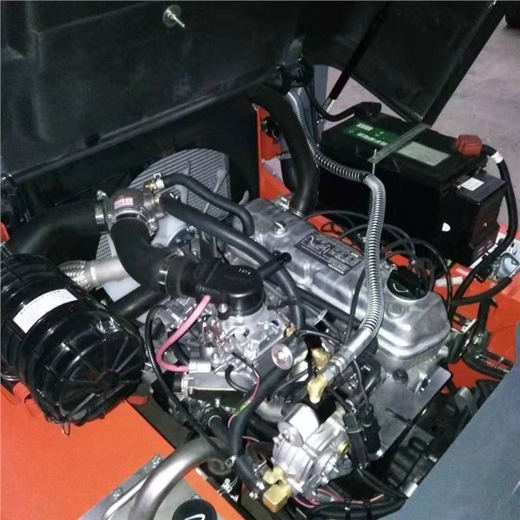 Gasoline Small Tonnage Storage Forklift Truck with Oil-driven Engines