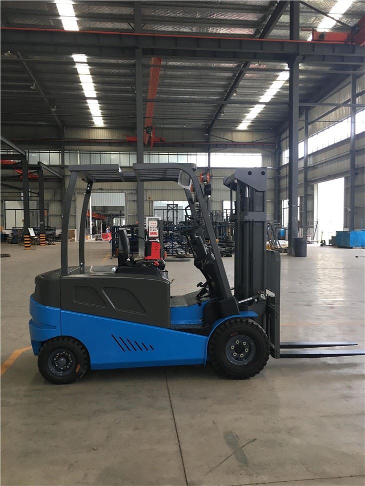 Duplex Mast Electric Counter Balance Forklift Truck