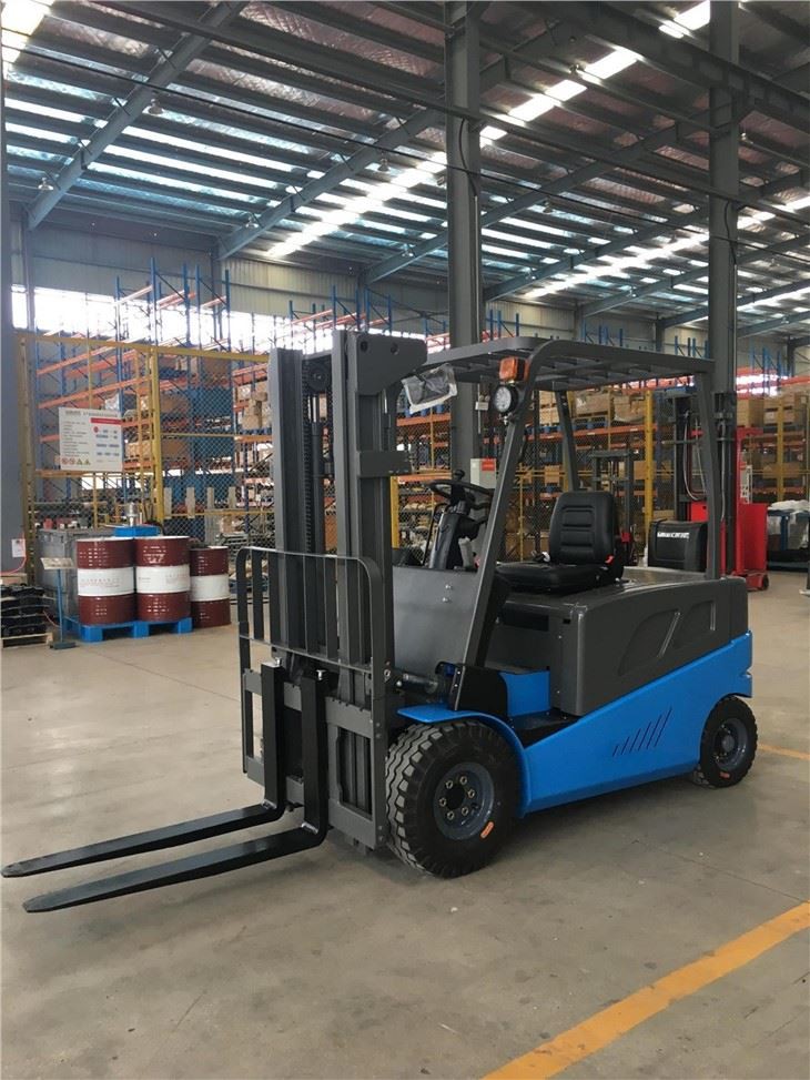 Duplex Mast Electric Counter Balance Forklift Truck