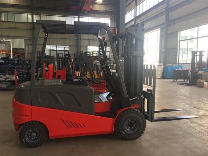 Factory 3500 kg 3 m Duplex Mast Electric Counterbalance Forklift