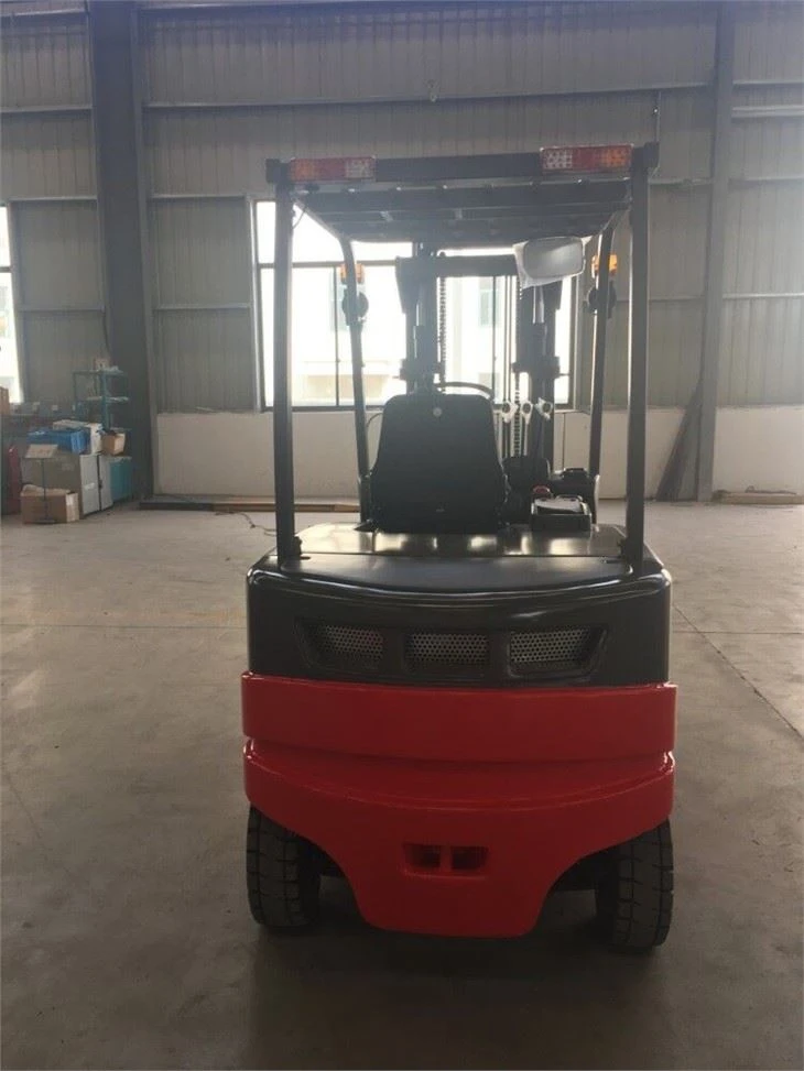 Factory Duplex Mast Electric Counterbalance Forklift Truck