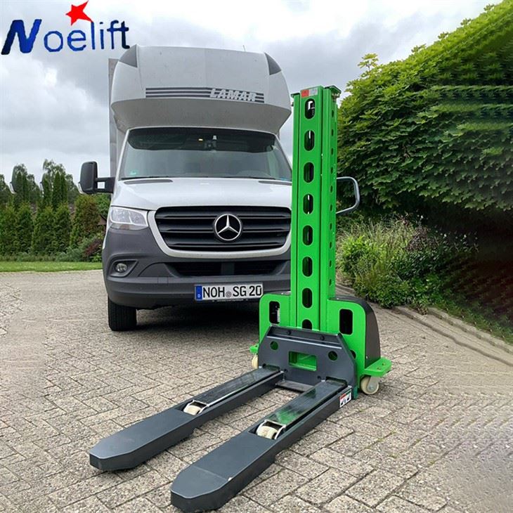 CE 500kg Self Loading Stacker Stock 0.5 Ton Electric Stacker factory