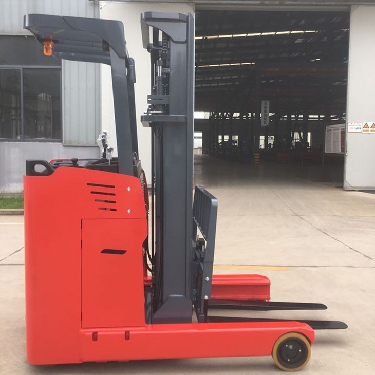 Good Quality Stand Up Electric Reach Forklift Manufacturer